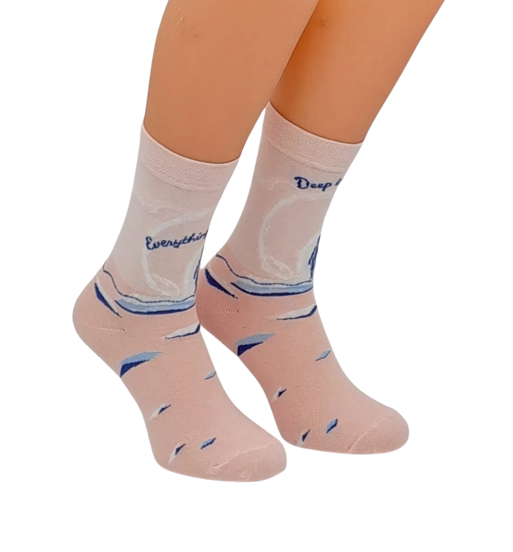 Hyperfocus Mode Socks – "Deep in One Thing" & "Everything Else Faded" – Neurodivergent-Inspired Adult Socks