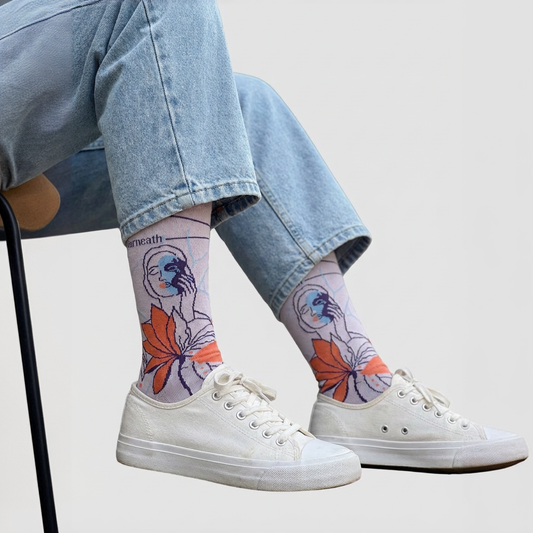 Masking Mode Socks – Cotton Socks with Artistic Print
