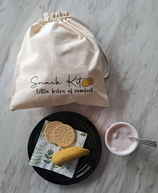 Snack Kit – Reusable Cotton Pouch for Mindful Breaks