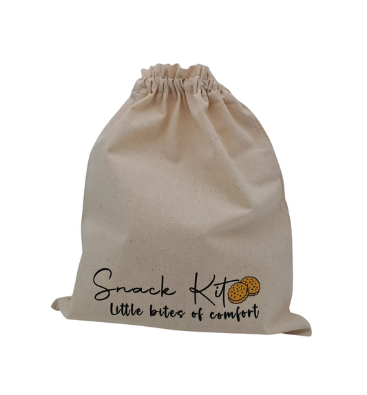 Snack Kit – Reusable Cotton Pouch for Mindful Breaks